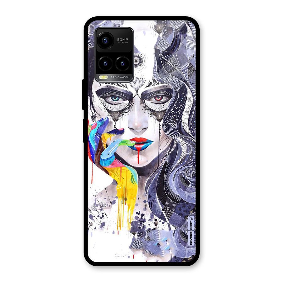 Astonishing Artwork Glass Back Case for Vivo Y21T