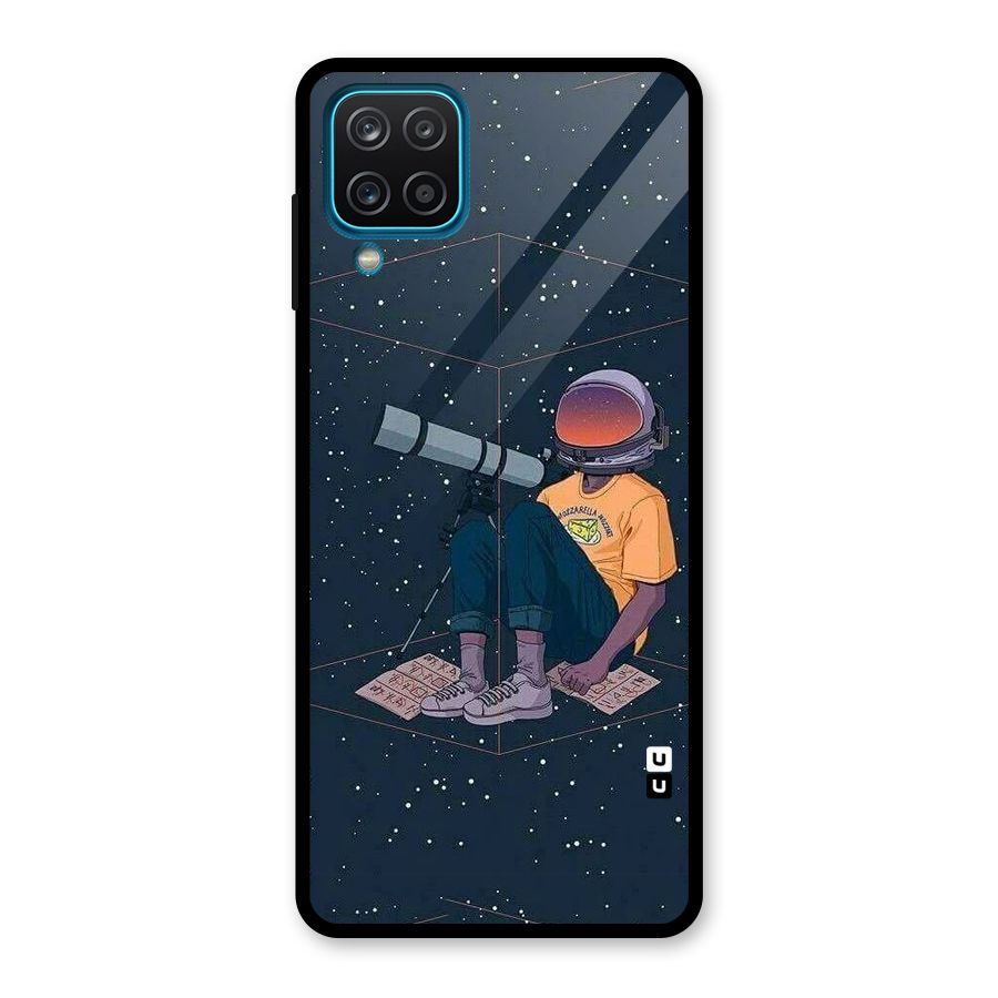 AstroNOT Glass Back Case for Galaxy A12