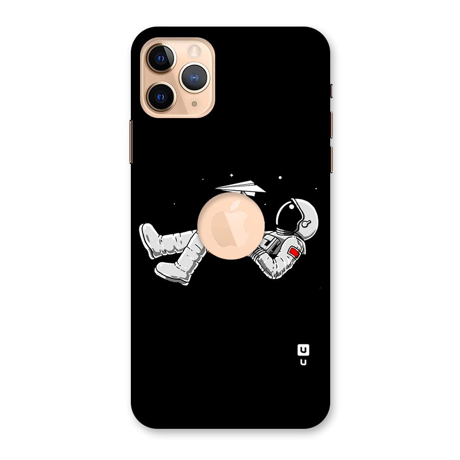 Astronaut Aeroplane Back Case for iPhone 11 Pro Max Logo Cut