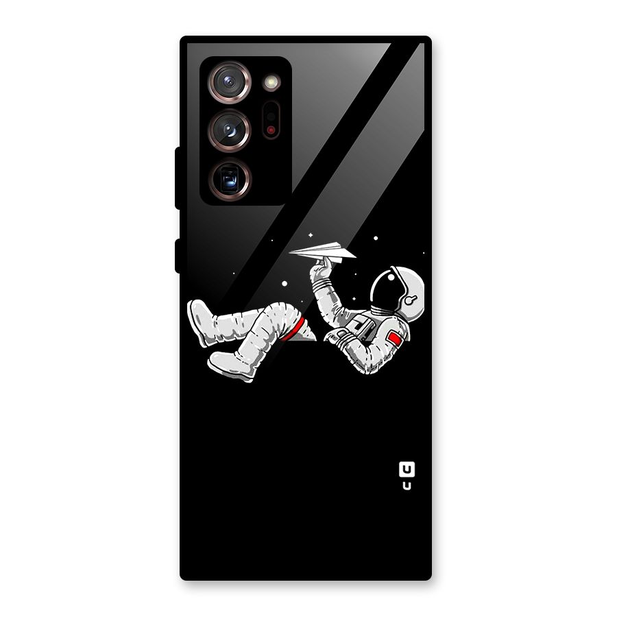 Astronaut Aeroplane Glass Back Case for Galaxy Note 20 Ultra 5G