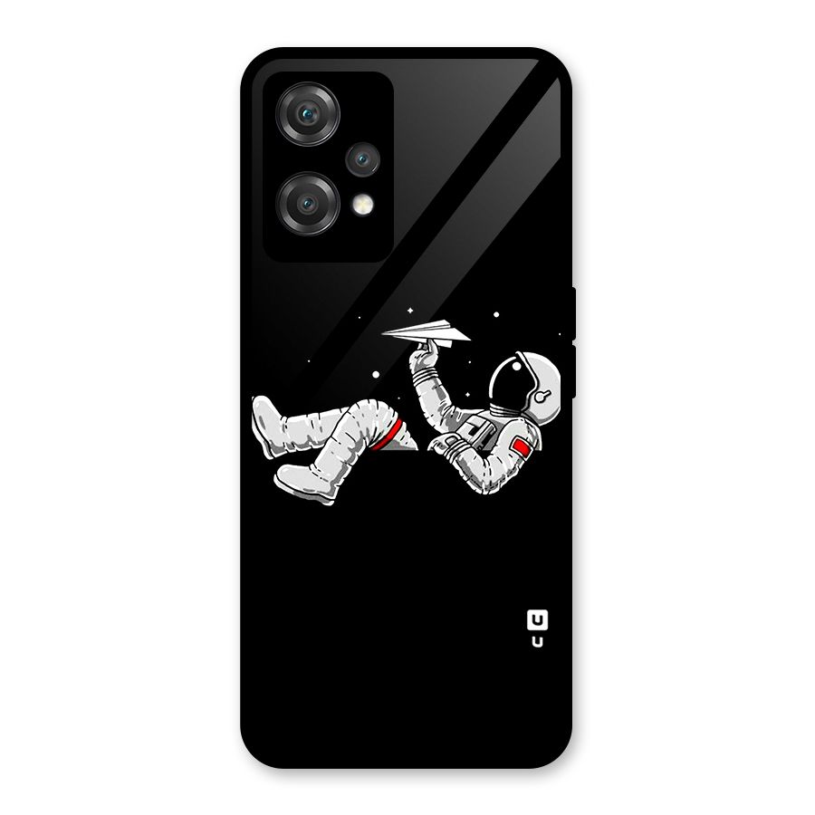Astronaut Aeroplane Glass Back Case for OnePlus Nord CE 2 Lite 5G