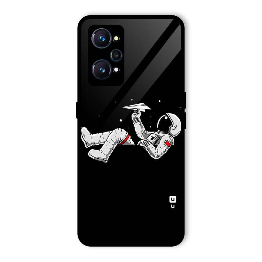 Astronaut Aeroplane Glass Back Case for Realme GT 2