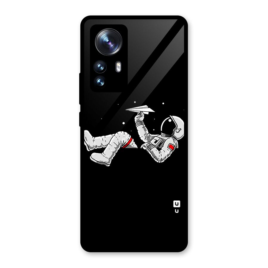 Astronaut Aeroplane Glass Back Case for Xiaomi 12 Pro