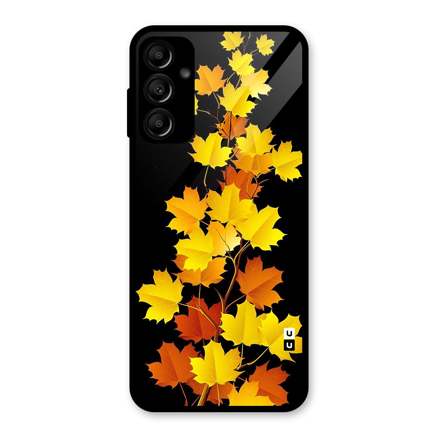 Autumn Forest Leaves Glass Back Case for Galaxy A14 5G
