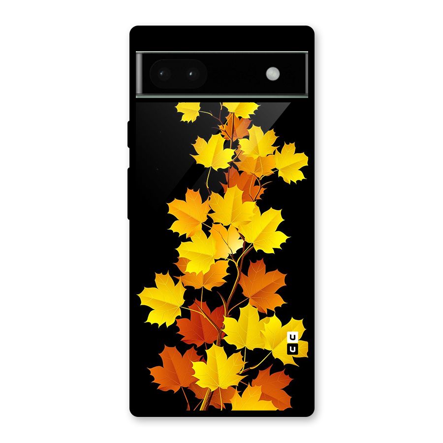Autumn Forest Leaves Glass Back Case for Google Pixel 6a