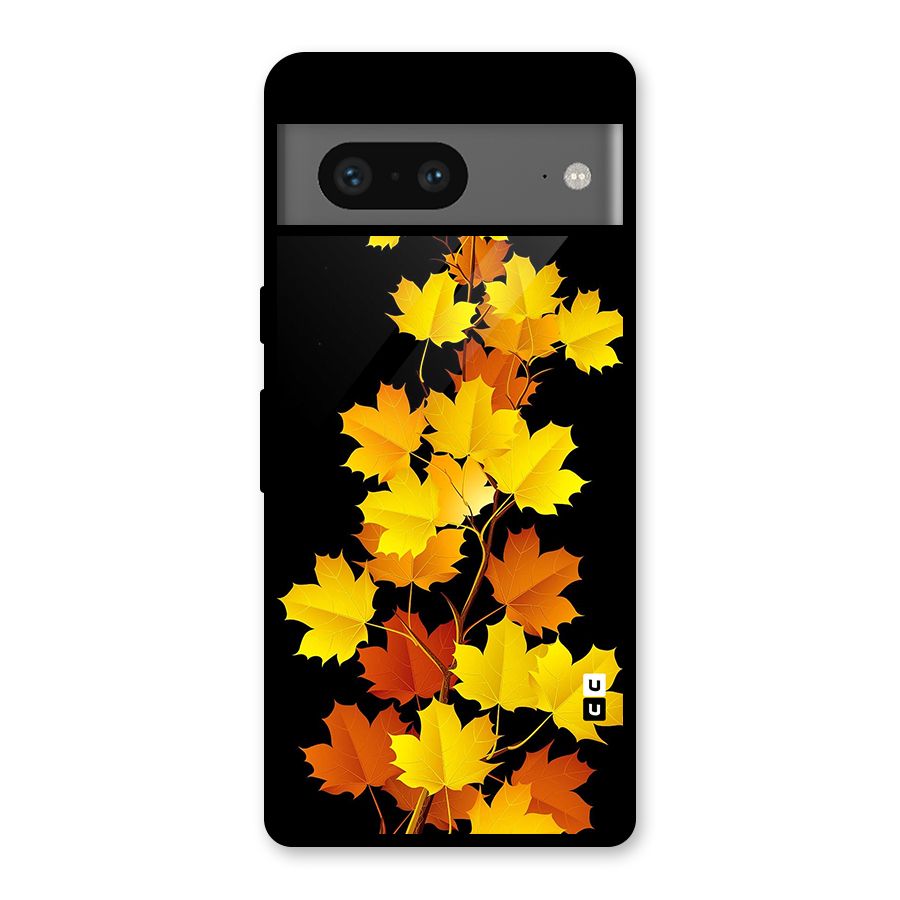 Autumn Forest Leaves Glass Back Case for Google Pixel 7