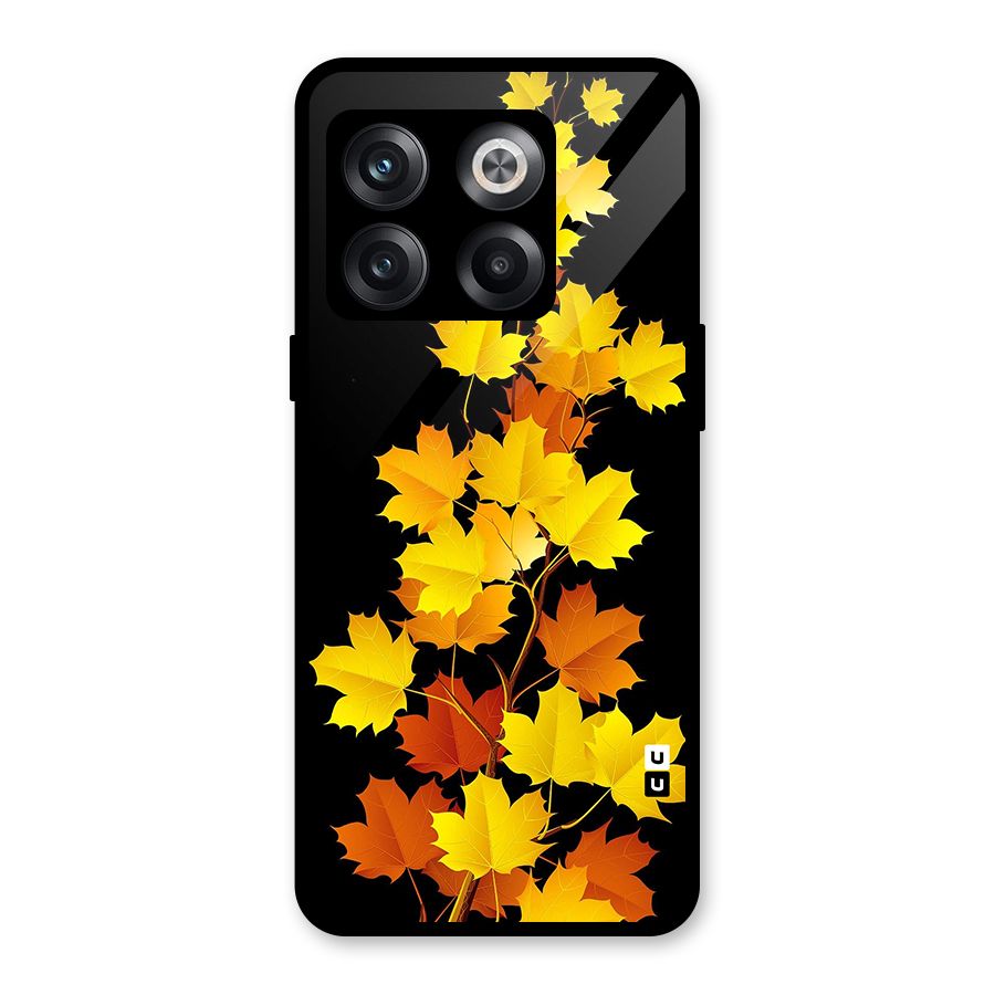 Autumn Forest Leaves Glass Back Case for OnePlus 10T