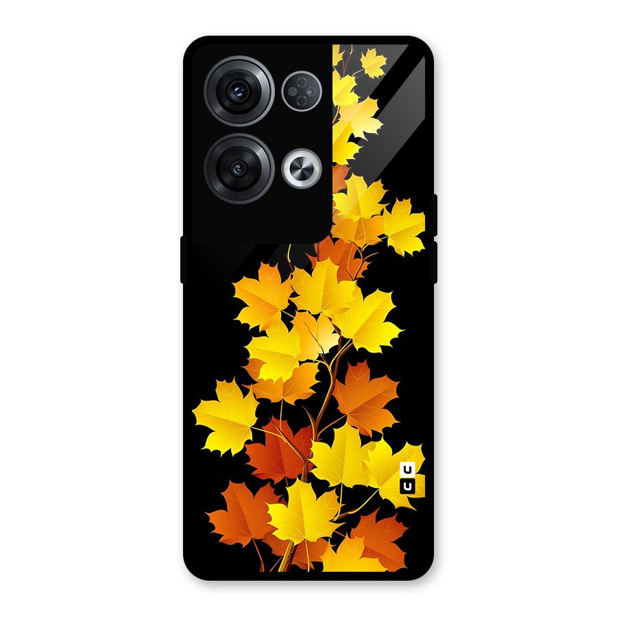 Autumn Forest Leaves Glass Back Case for Oppo Reno8 Pro 5G