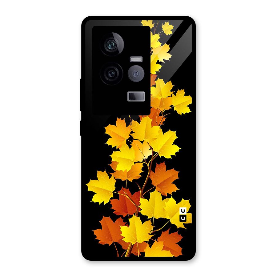 Autumn Forest Leaves Glass Back Case for Vivo iQOO 11 5G