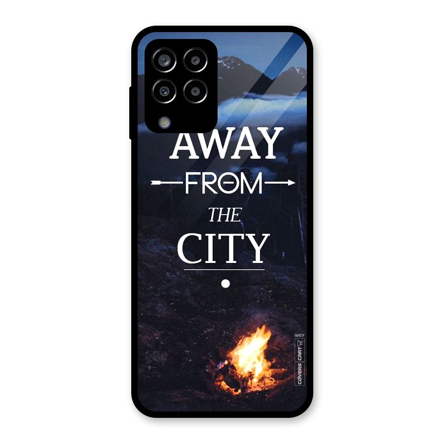 Away From City Glass Back Case for Galaxy M33