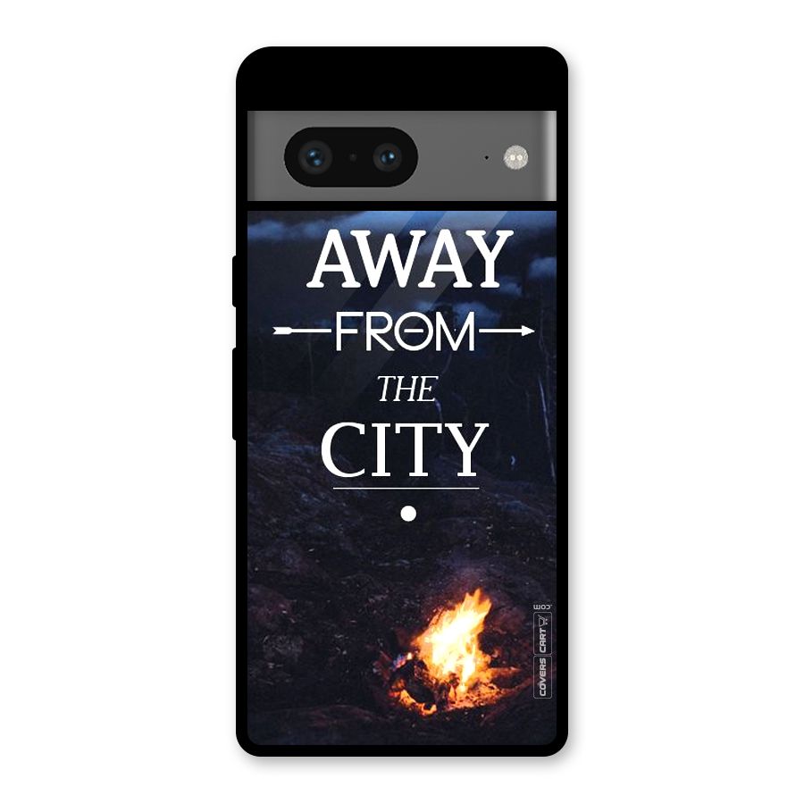 Away From City Glass Back Case for Google Pixel 7