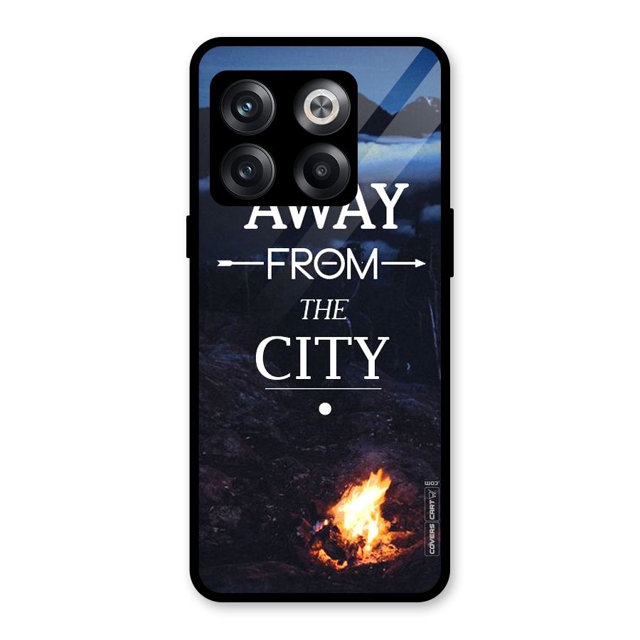 Away From City Glass Back Case for OnePlus 10T