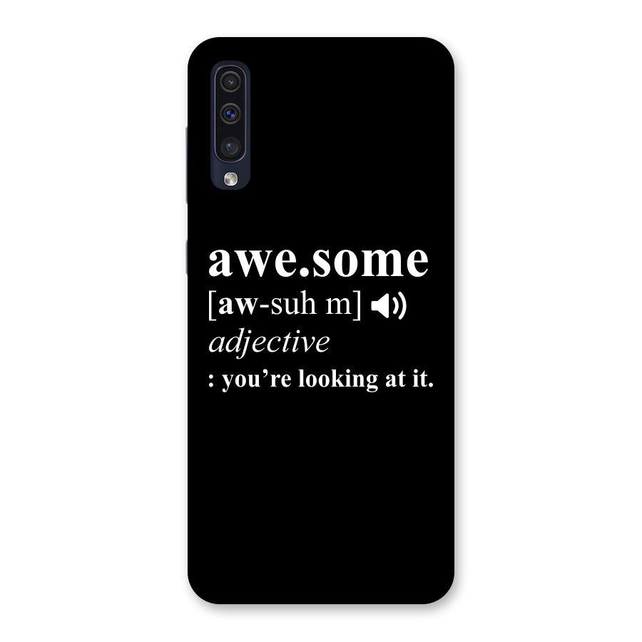 Awesome Looking at it Back Case for Galaxy A50s