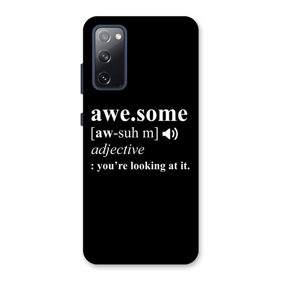 Awesome Looking at it Back Case for Galaxy S20 FE