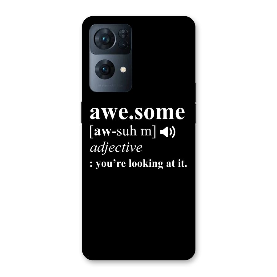 Awesome Looking at it Back Case for Oppo Reno7 Pro 5G