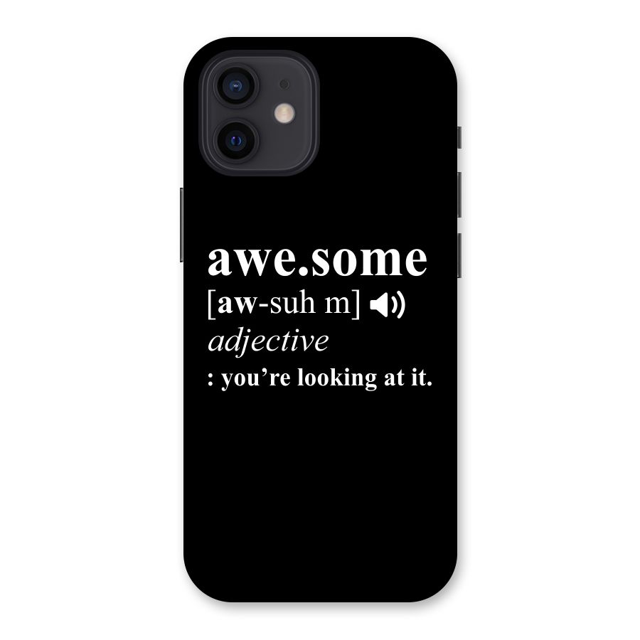 Awesome Looking at it Back Case for iPhone 12