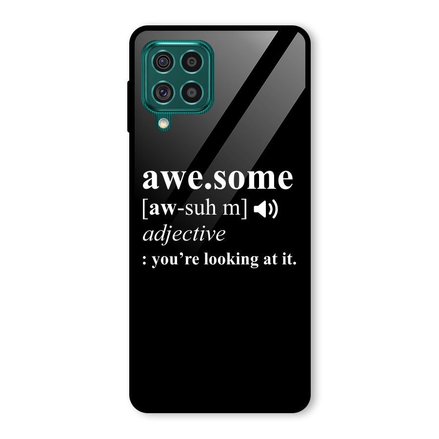 Awesome Looking at it Glass Back Case for Galaxy F62