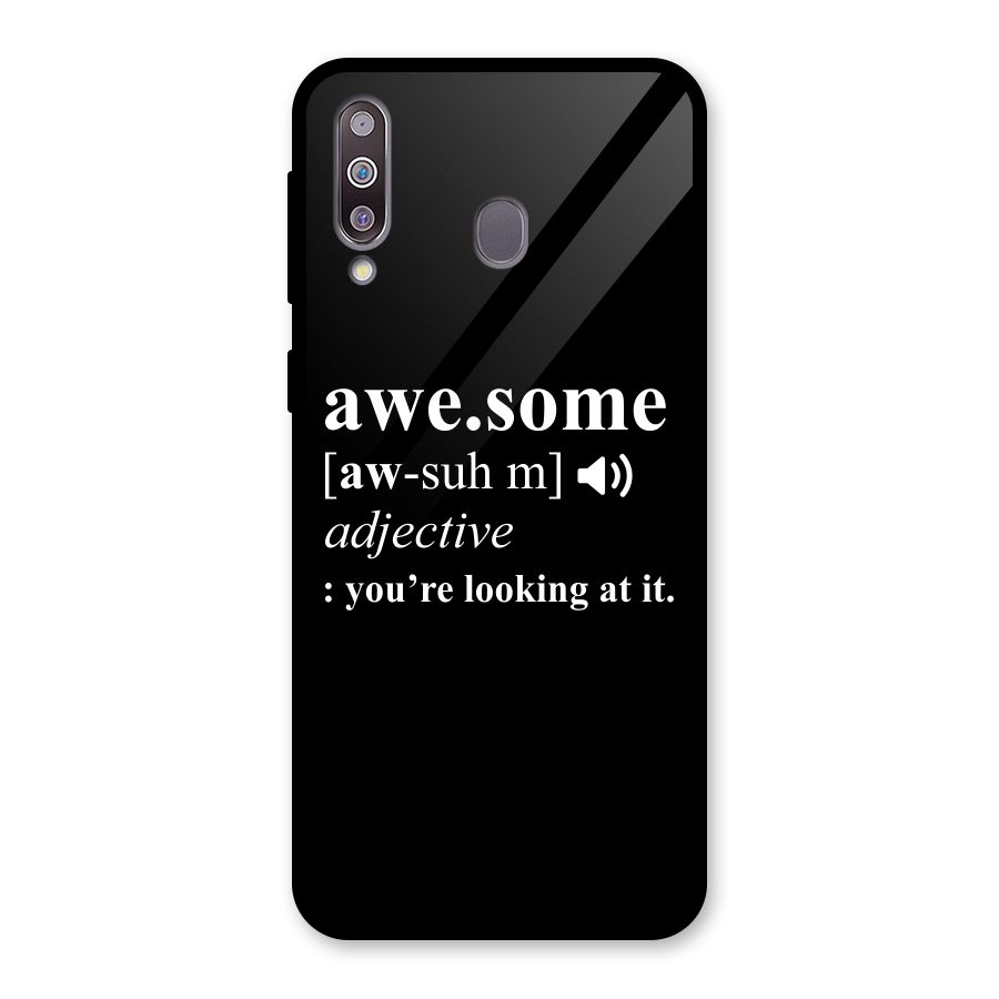 Awesome Looking at it Glass Back Case for Galaxy M30