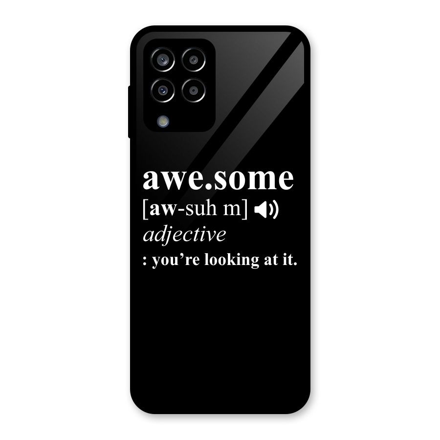 Awesome Looking at it Glass Back Case for Galaxy M33
