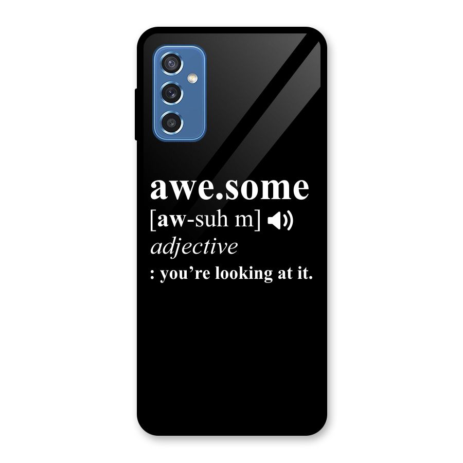 Awesome Looking at it Glass Back Case for Galaxy M52 5G