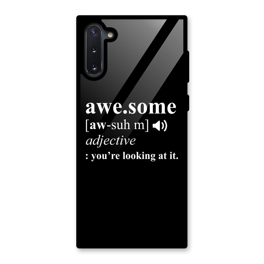 Awesome Looking at it Glass Back Case for Galaxy Note 10