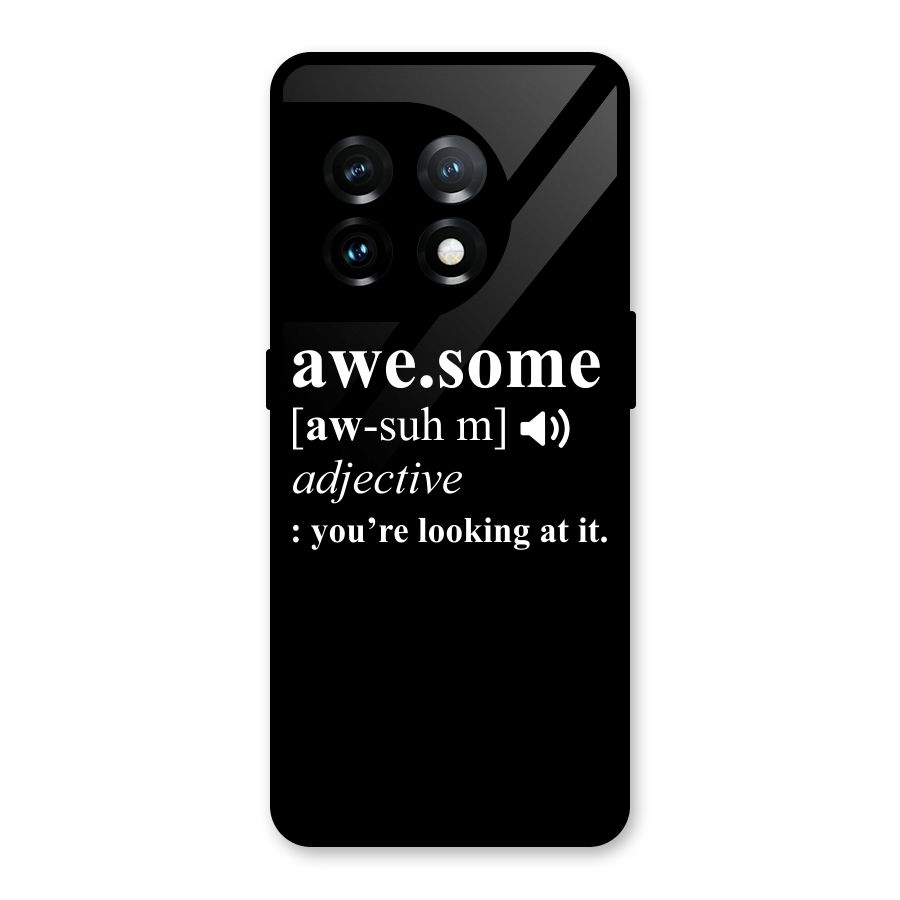 Awesome Looking at it Glass Back Case for OnePlus 11