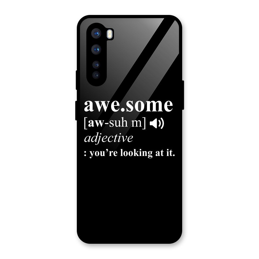 Awesome Looking at it Glass Back Case for OnePlus Nord