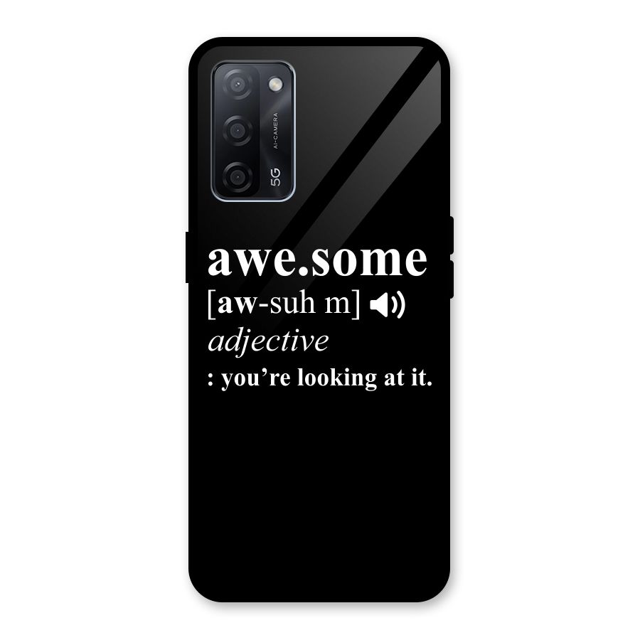 Awesome Looking at it Glass Back Case for Oppo A53s 5G