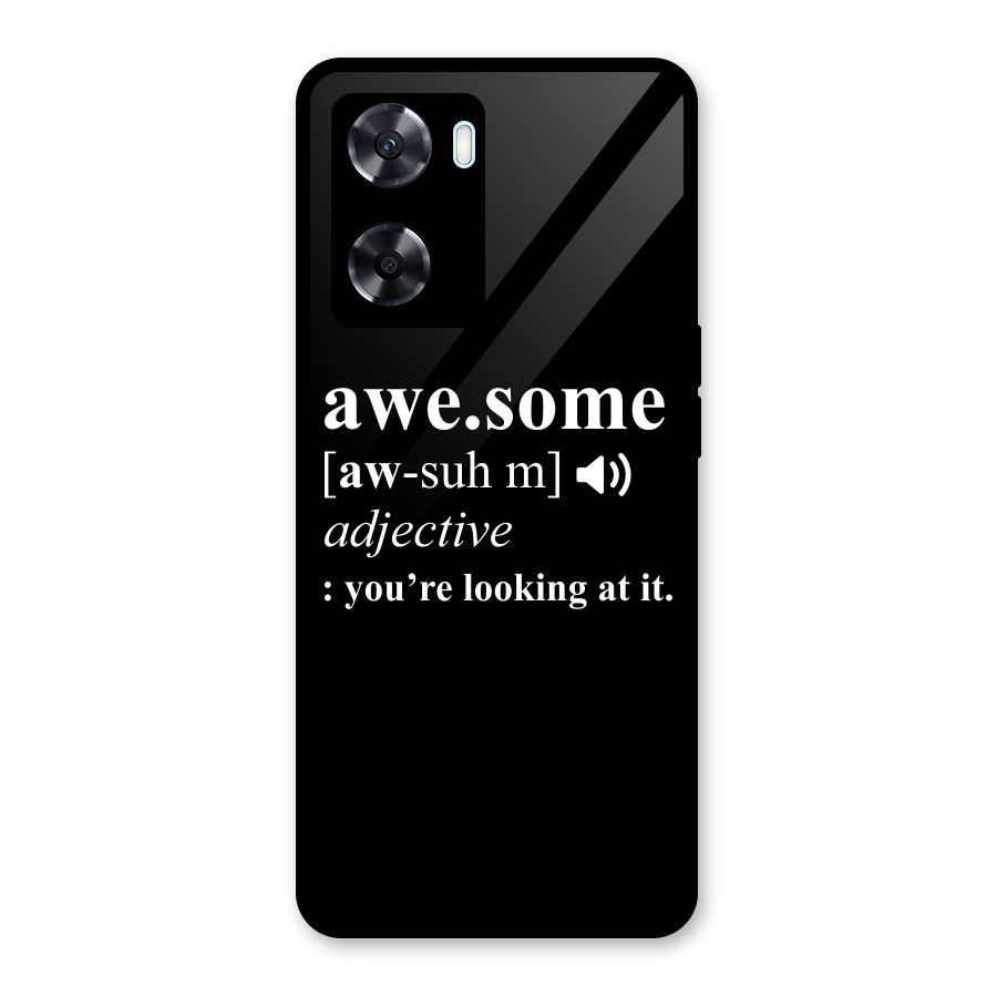 Awesome Looking at it Glass Back Case for Oppo A77