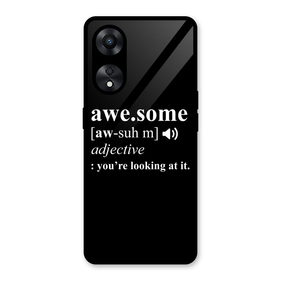 Awesome Looking at it Glass Back Case for Oppo A78