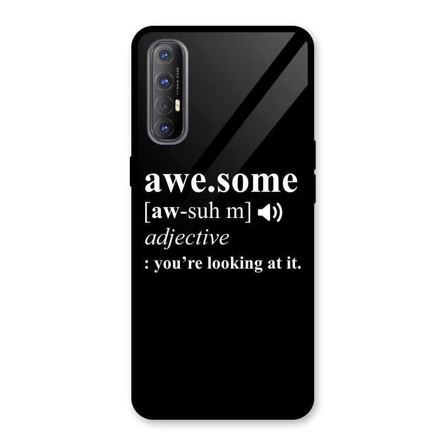 Awesome Looking at it Glass Back Case for Oppo Reno3 Pro