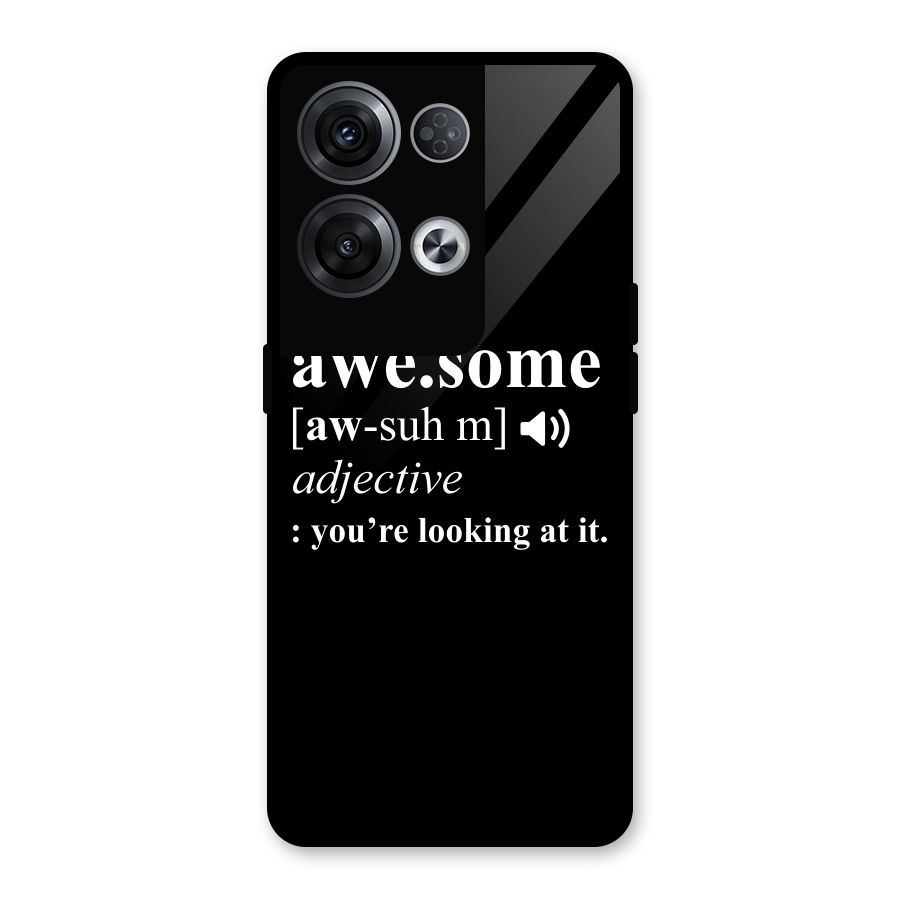 Awesome Looking at it Glass Back Case for Oppo Reno8 Pro 5G
