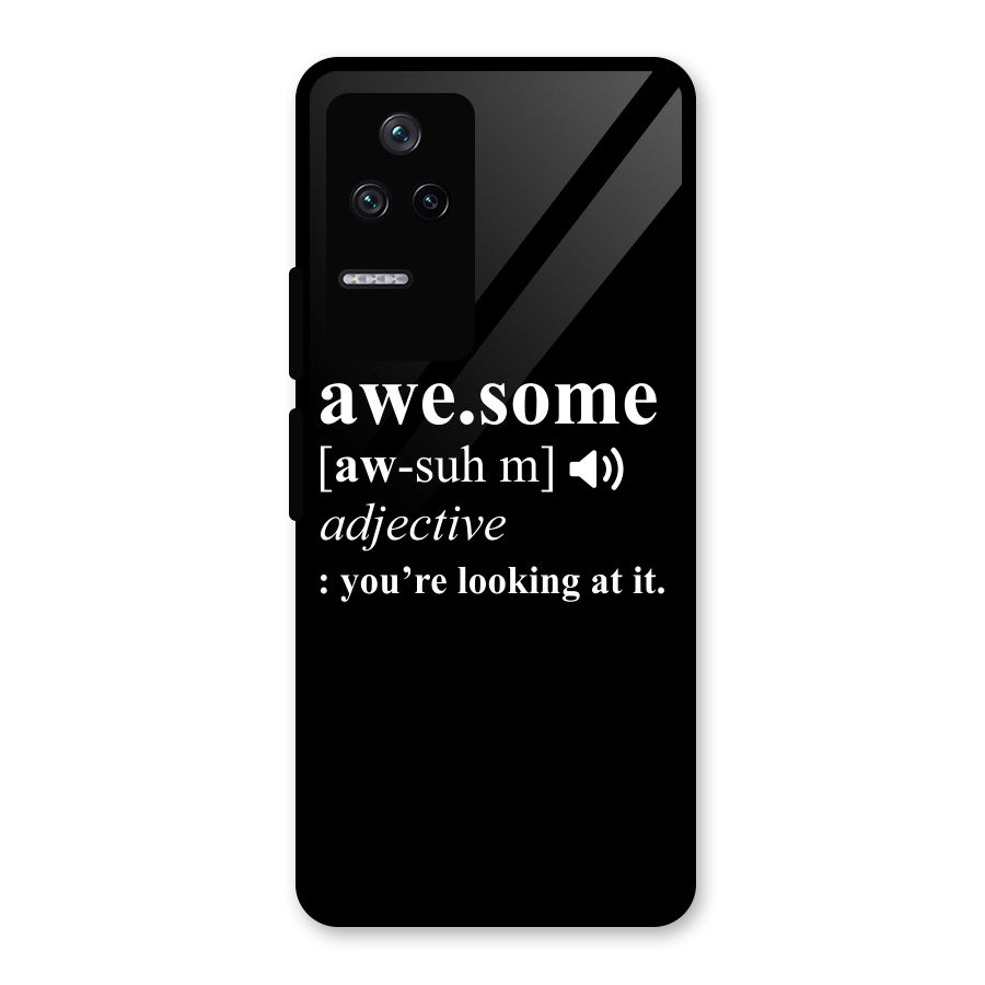 Awesome Looking at it Glass Back Case for Poco F4 5G