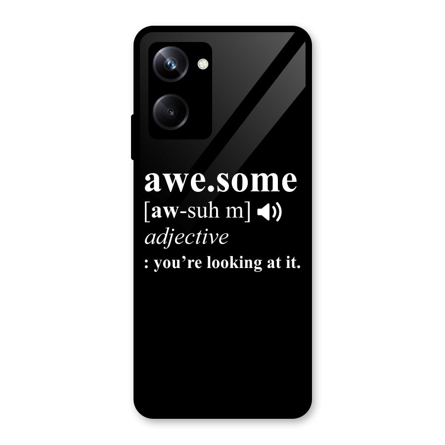 Awesome Looking at it Glass Back Case for Realme 10 Pro