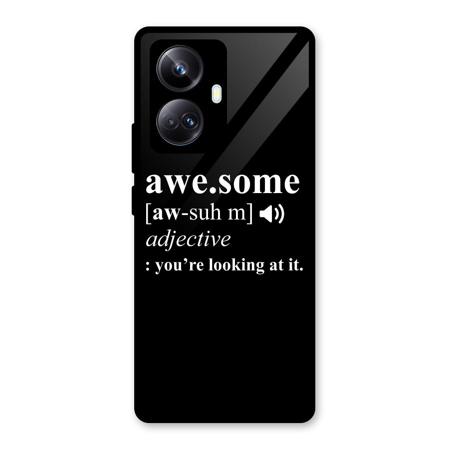Awesome Looking at it Glass Back Case for Realme 10 Pro Plus