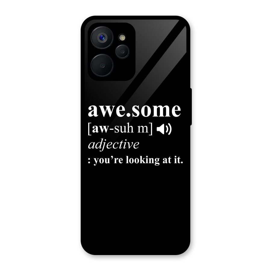 Awesome Looking at it Glass Back Case for Realme 9i 5G