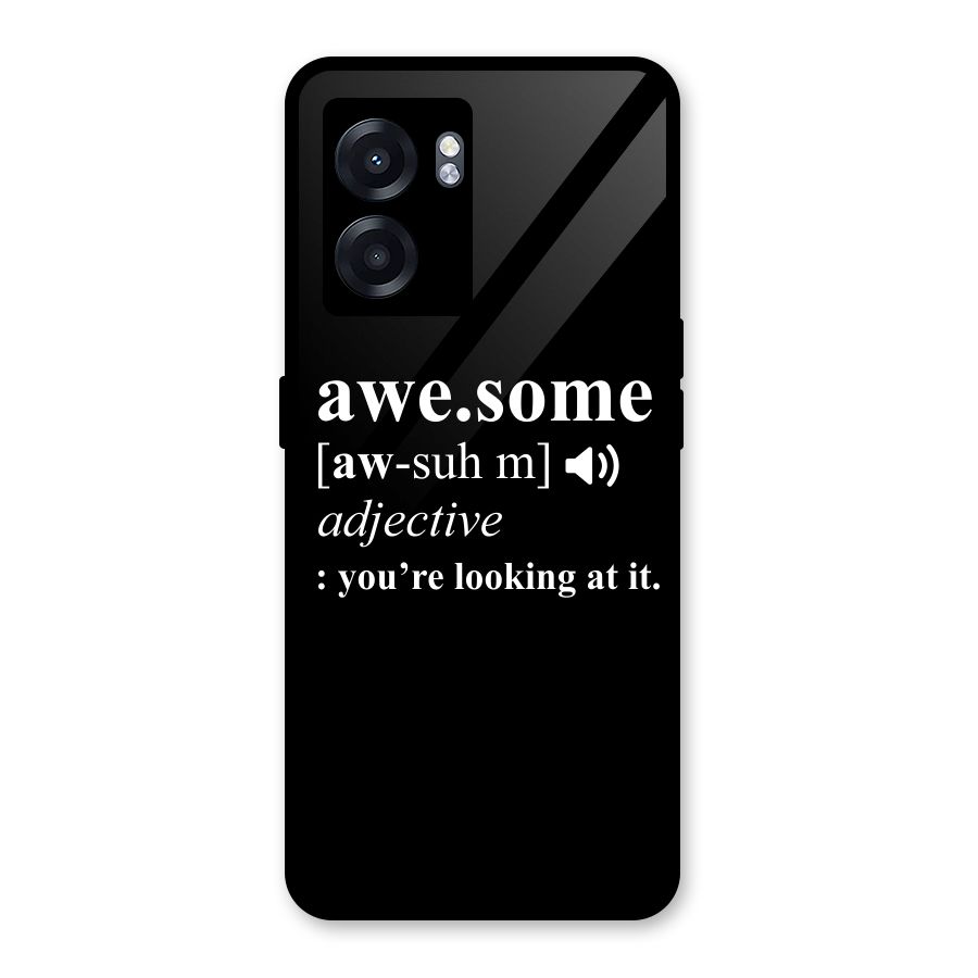 Awesome Looking at it Glass Back Case for Realme Narzo 50 5G