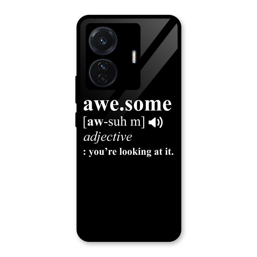 Awesome Looking at it Glass Back Case for Vivo T1 Pro