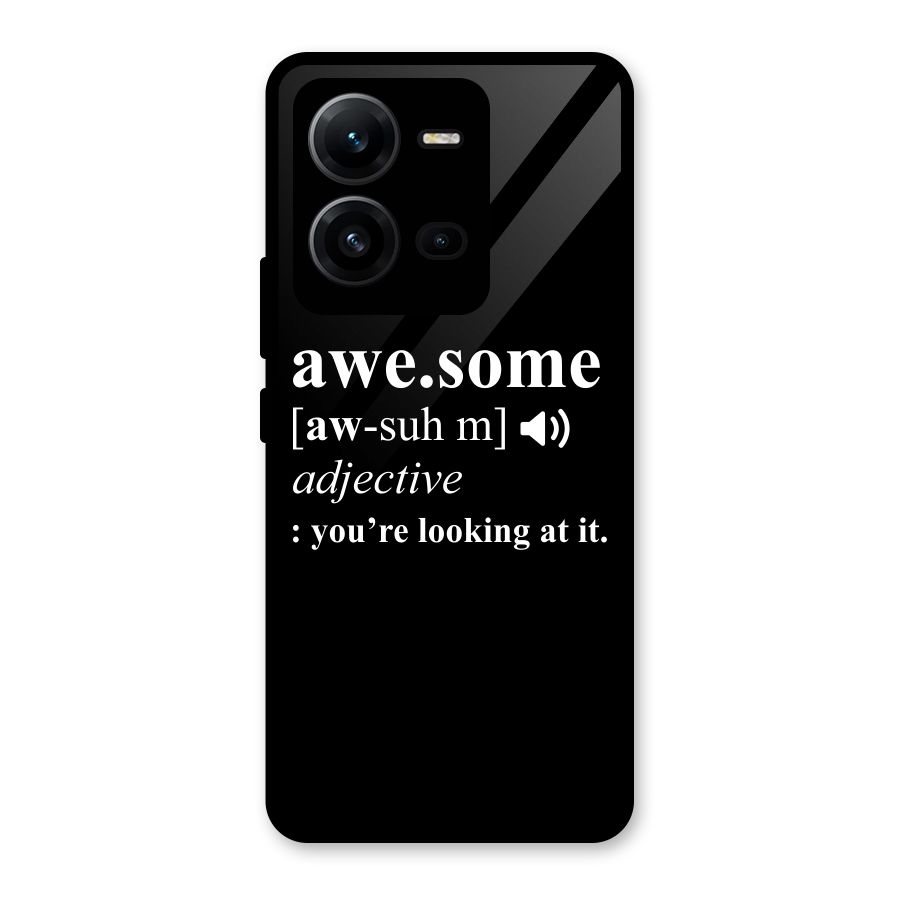Awesome Looking at it Glass Back Case for Vivo V25