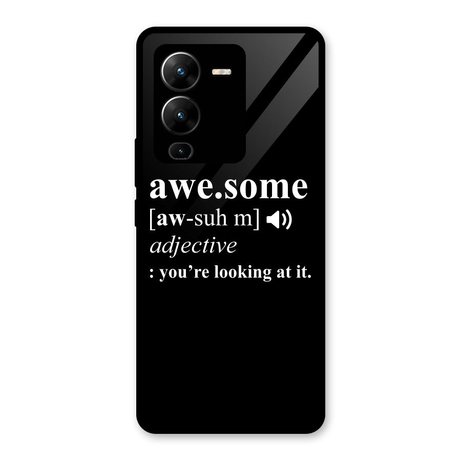 Awesome Looking at it Glass Back Case for Vivo V25 Pro