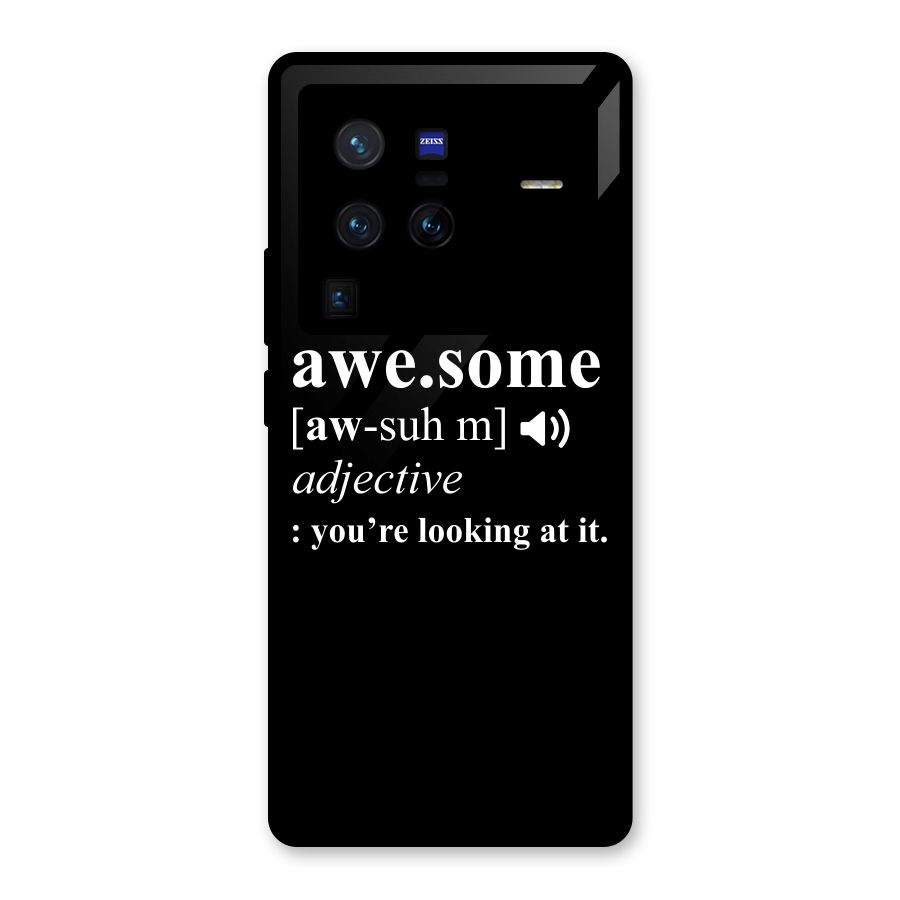 Awesome Looking at it Glass Back Case for Vivo X80 Pro