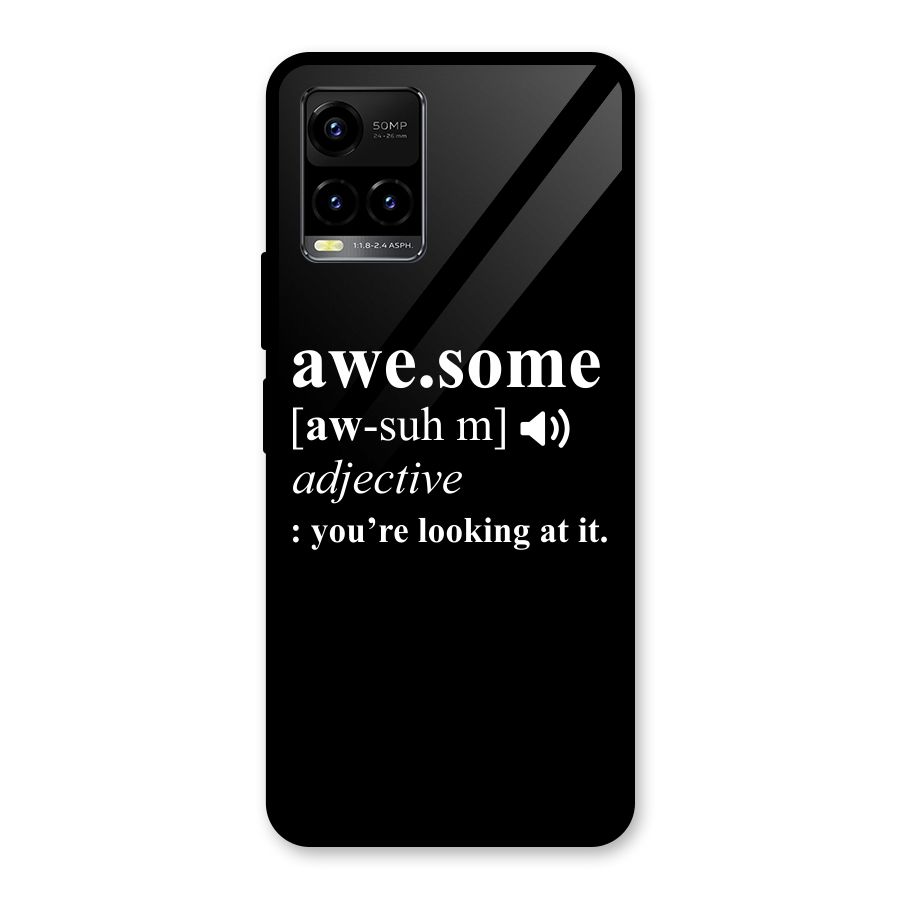 Awesome Looking at it Glass Back Case for Vivo Y21A