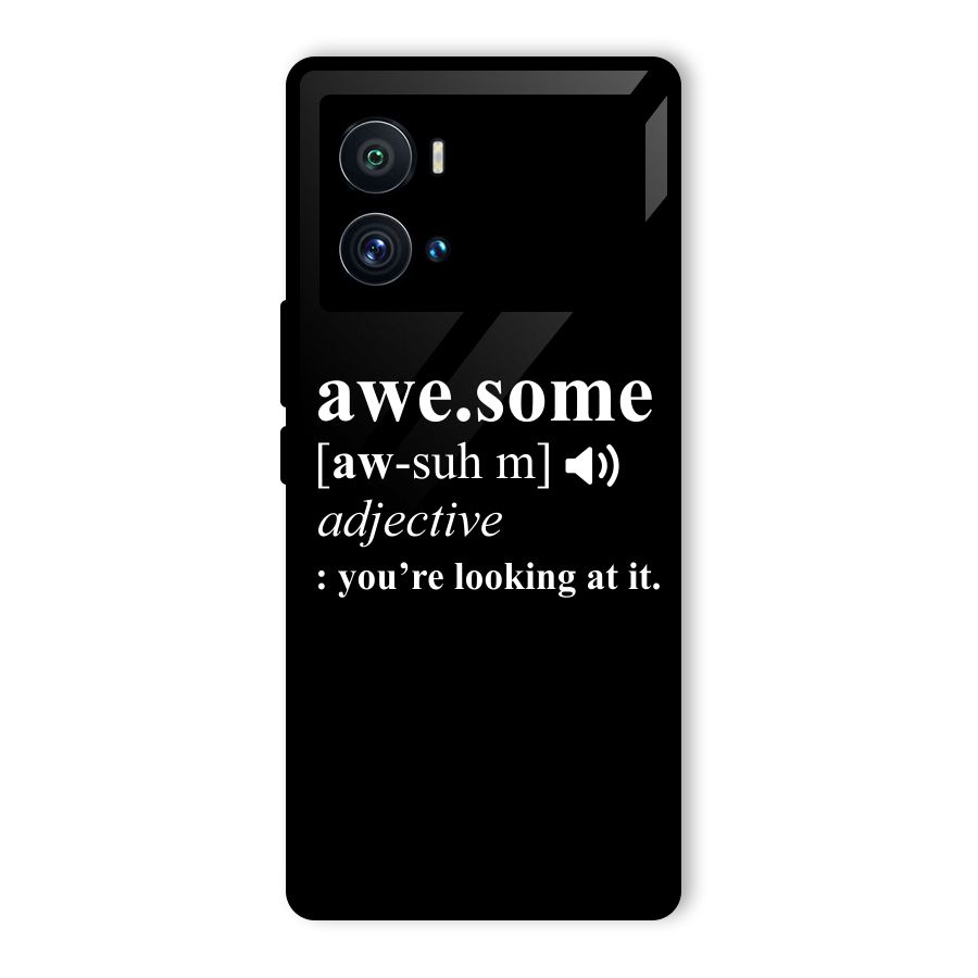Awesome Looking at it Glass Back Case for Vivo iQOO 9 Pro