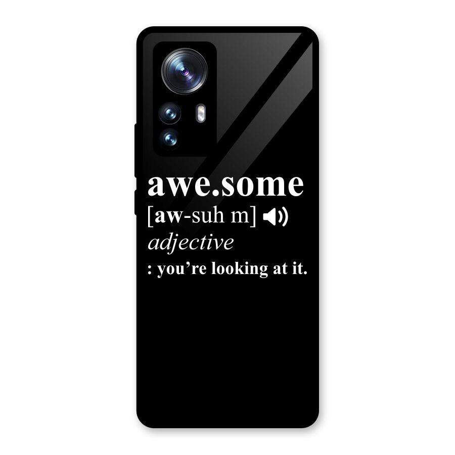 Awesome Looking at it Glass Back Case for Xiaomi 12 Pro