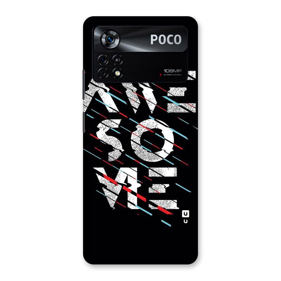Awesome Me Back Case for Poco X4 Pro 5G