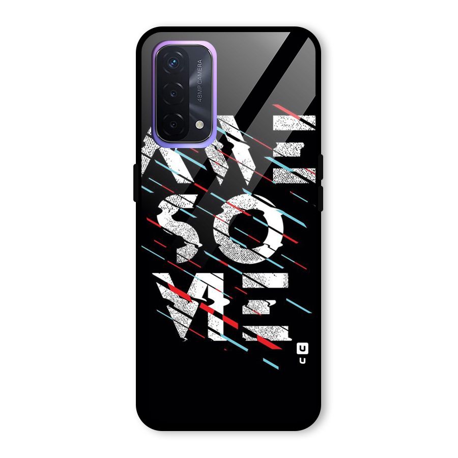 Awesome Me Glass Back Case for Oppo A74 5G