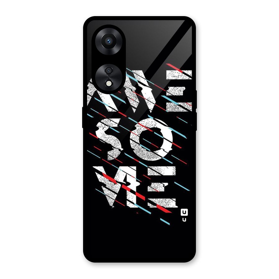 Awesome Me Glass Back Case for Oppo A78