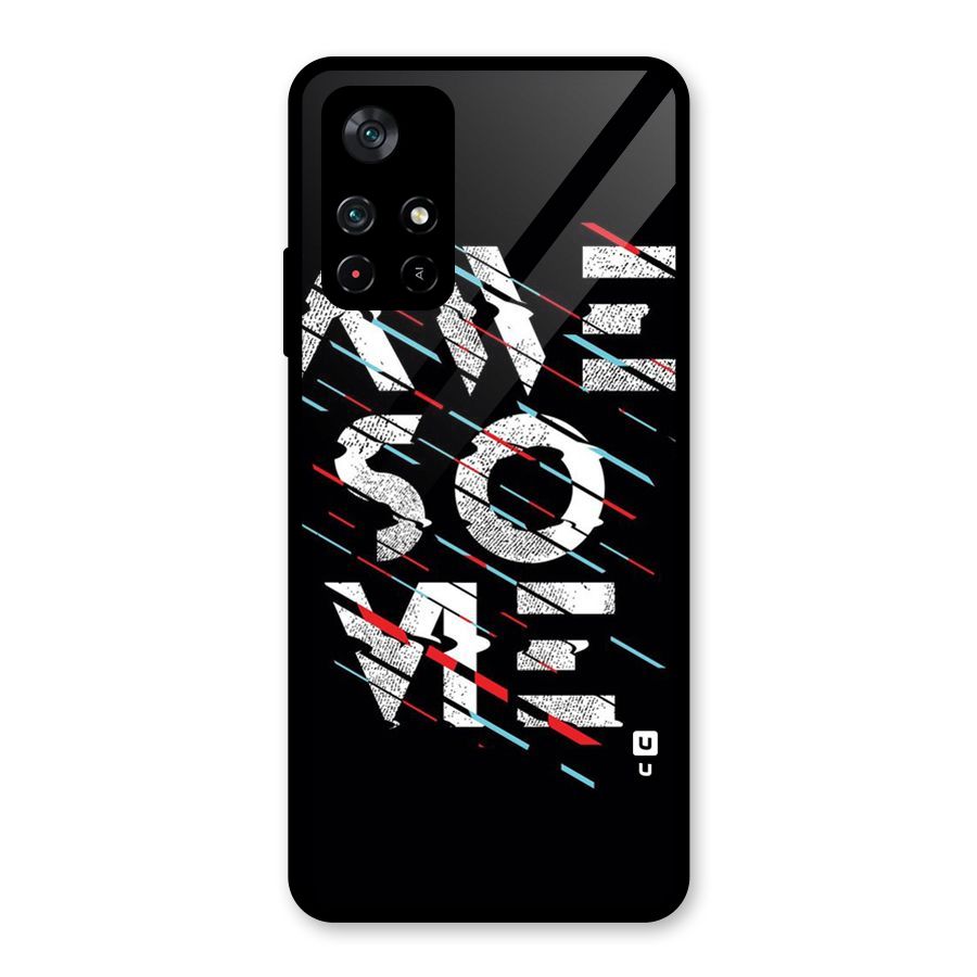 Awesome Me Glass Back Case for Poco M4 Pro 5G