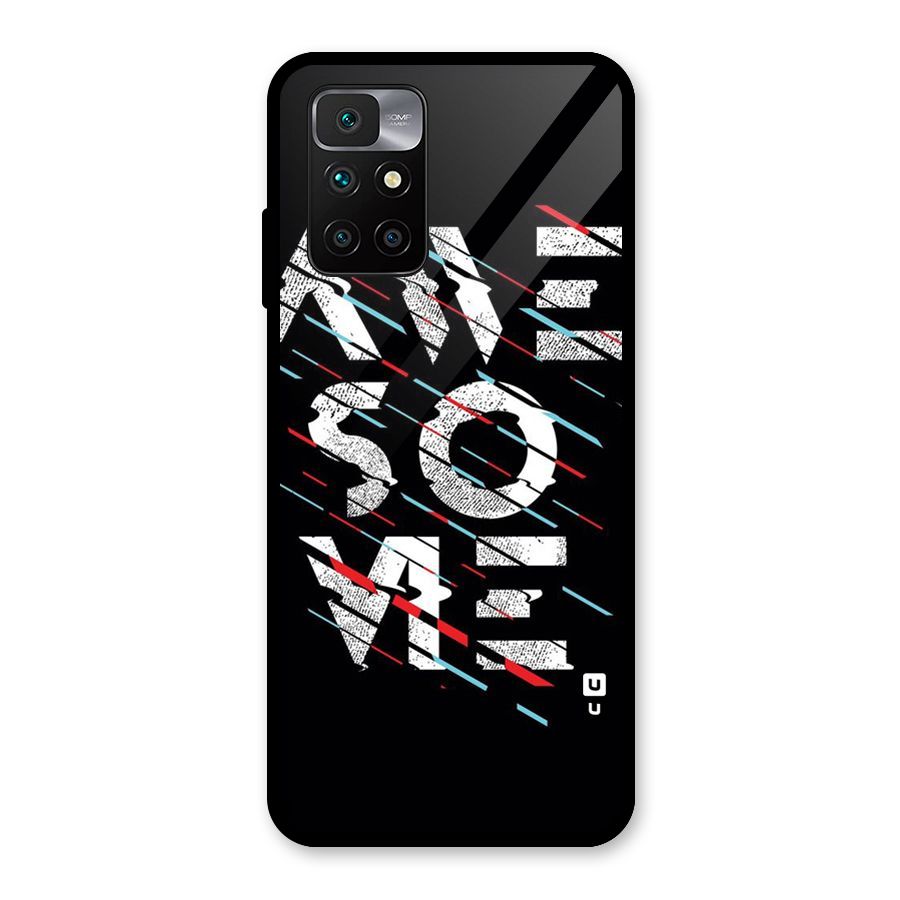 Awesome Me Glass Back Case for Redmi 10 Prime