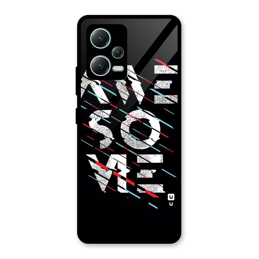 Awesome Me Glass Back Case for Redmi Note 12 5G